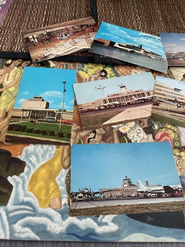 cartoline aeroporti usa anni 40-60 lotto di 10 - Foto 2 di 4