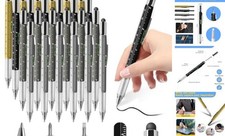 24 PCS 6-in-1 Multitool Tech with Ruler, Level Gauge, Ballpoint, Stylus Pen,