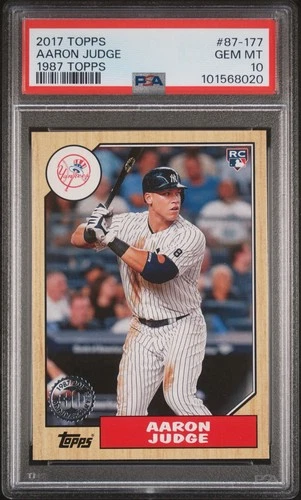 2017 Topps #87-177 Aaron Judge 1987 Topps RC Rookie Card PSA 10 GEM MINT