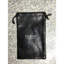 Guess by Marciano Black Embossed Logo Drawstring Pouch Eyewear Jewelry Bag GM D1