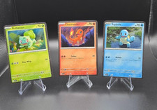 Charmander - 047 Bulbasaur - 046 Squirtle - 48  (Cosmos Holo) Scarlet Violet 