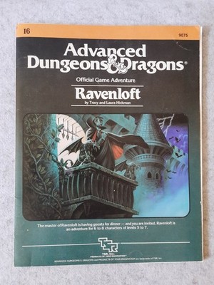 AD&D Module I6 Ravenloft TSR 9075 Adventure 1983