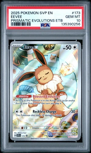 PSA 10 Eevee 173 Pokemon Svp En SV Black Star Promo 2025 Prismatic Evolutions