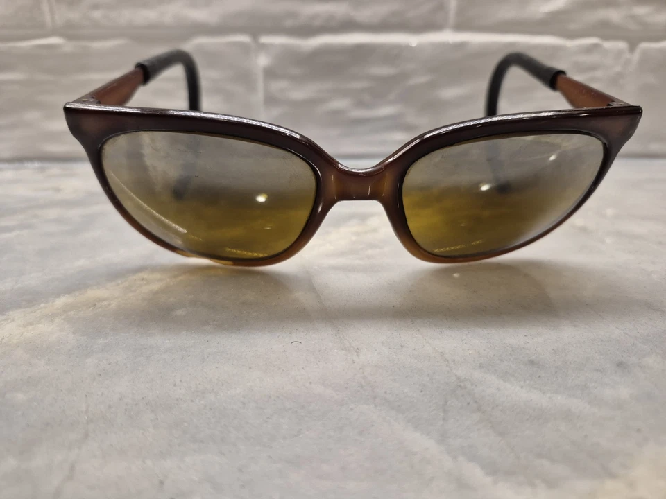 Gafas de sol Vuarnet 002 1984 marco marrón olímpico PX-4000 lentes Skilynx Francia leer Foto 3 de 4