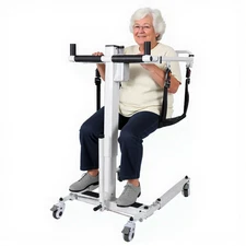 Electric  Patient Lift Transfer Chair Folding Patient Lift Wheelchair 280LB