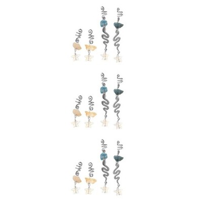 3 PCS Haarschmuck Für Dreadlocks Aus Kristall Dreadlock-perlen Frauen