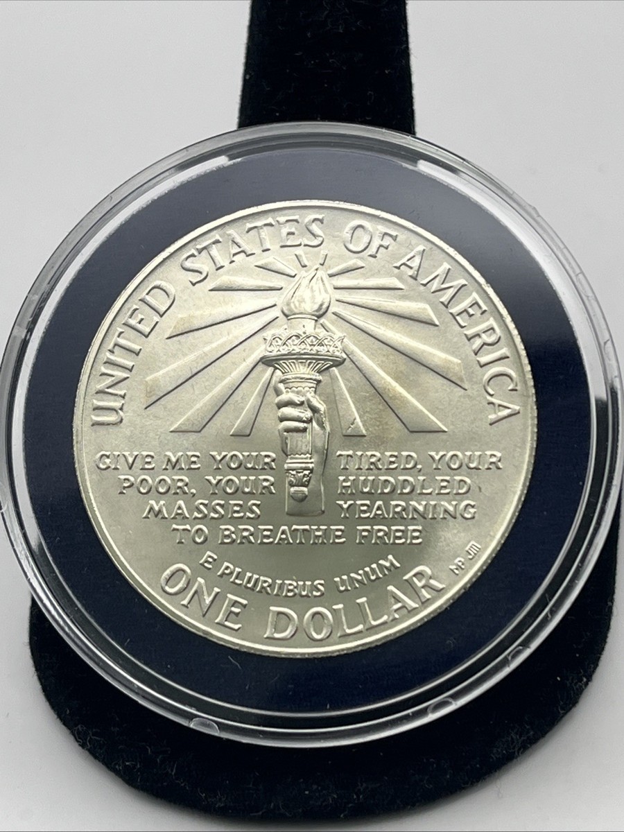 Commemorative Silver Dollar 1986 P Ellis Island Uncirculated $1