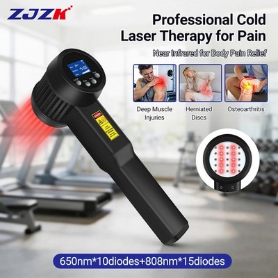 Laser Physiotherapy Device 650+808nm 5W Red Light for Sports Injuries Body Pain