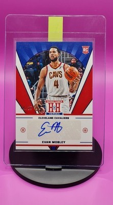 2021-22 Panini Chronicles Evan Mobley RC Auto Hometwon Heroes Purple 4/25 JSY#