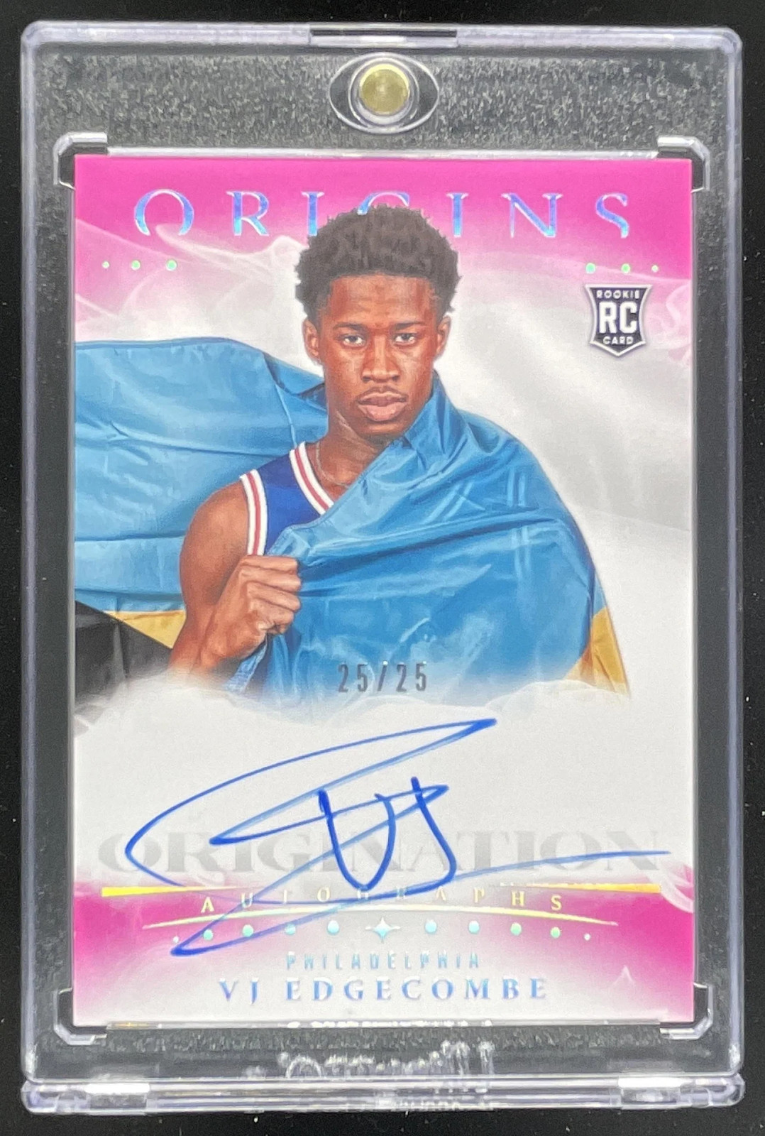 2025 Panini Origins Originations Pink Autographs #ONA-VJE VJ Edgecombe Auto /25