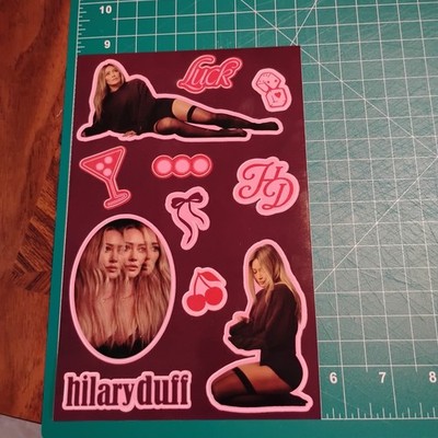 Pair Of New Hilary Duff Luck...Or Something Like It Sticker Sheets Quick To Ship