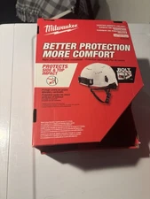 Milwaukee 48-73-1304 Blue Vented Safety Helmet Type 2, Class C w/ Clear Visor