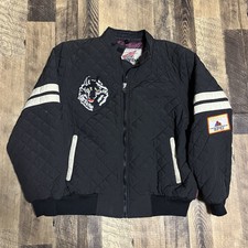 Vintage Honda Motorcycle Faded Quilted Wolf Jacket XL