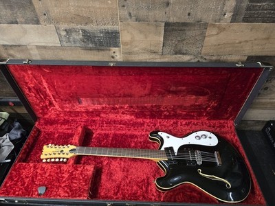 1960s Mosrite COMBO 12 String Ebony Original W/ Ohsc