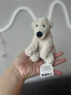 Jellycat Perry Polar Bear Tiny *NEW* with Tags. Retired and Rare 