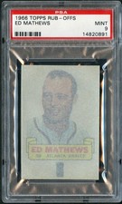 1966 Topps Rub-offs #68 Eddie Mathews PSA 9 Mint 14820891 