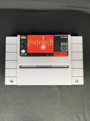 Square Final Fantasy II Super Nintendo SNES 1991 NTSC-U/C US Game Cartridge