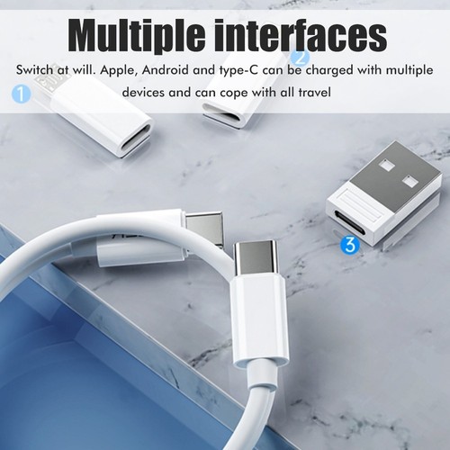 `Tragbarer Adapter Kabel Umwandlung Aufbewahrungsbox Multi Typ Ladeleitung C - Photo 7/8