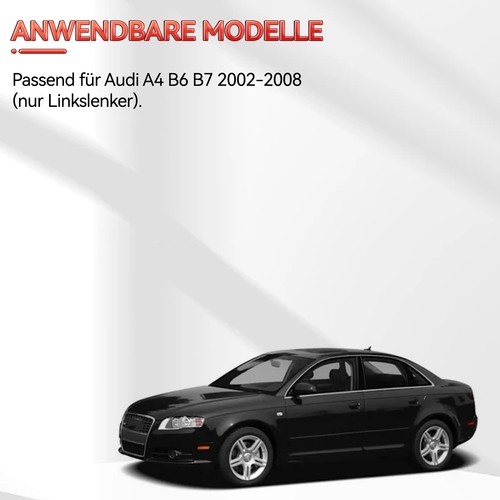 GRIFF HANDSCHUHFACH VERSTECK OHNE ÖFFNUNG FÜR AUDI A4 8E B6 B7 00-08 SCHWARZ - Bild 3 von 11