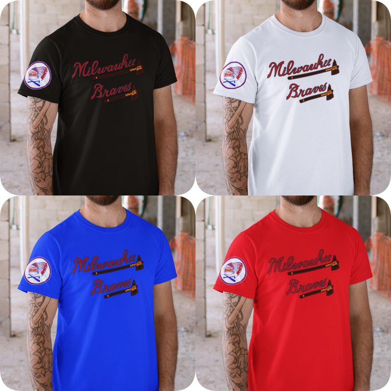 Warehouse vintageworks bravey Tシャツ XL Retro Style Milwaukee Braves T - Shirt sz S - 3XL NWOT NEW | eBay