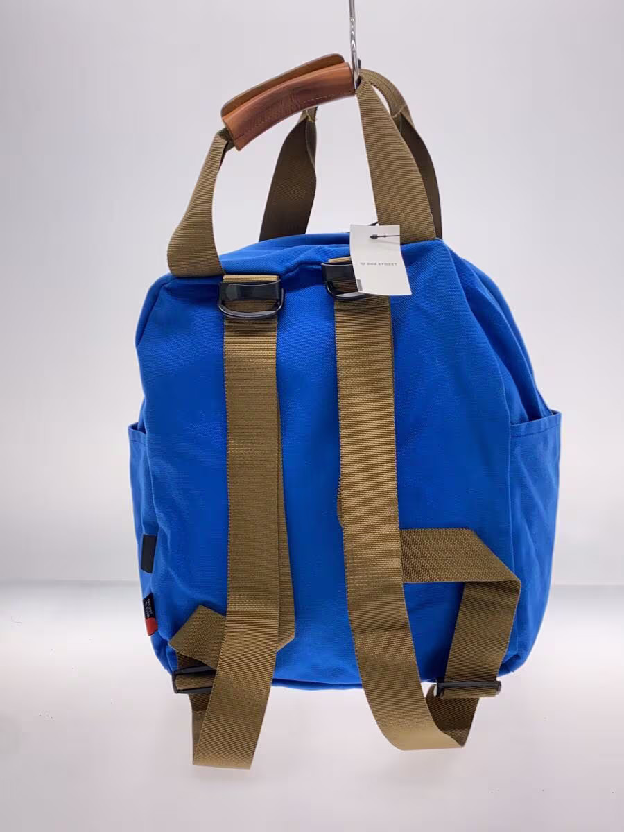 Blue Solid Color Nylon Backpack for Wilderness Ex… - image 3