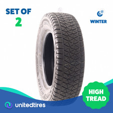 Set Of 2 Used 25570r18 Bridgestone Blizzak Dm-v2 112s - 12.532 Set Of 2 Used 25570r18 Bridgestone Blizzak Dm-v2 112s - 12.532