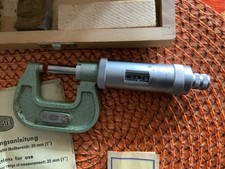 Śruba pomiarowa pałąka Mikrometr zewnętrzny Mauser 1/1000 szt. z licznikiem Oryginalne opakowanie