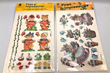 VTG Provo Craft Lot of 2 1st Impressions Rub-on Transfers Garden Kids Shop
