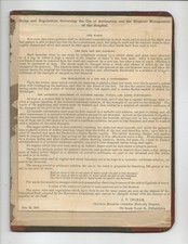 Maternity Medical: June 1887 Hygienic Management of the Hospital, Philadelphia