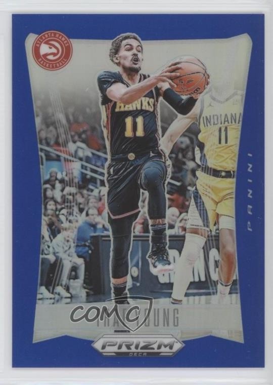 2023-24 Panini Prizm Deca Blue Prizm /149 Trae Young #109 1pe9