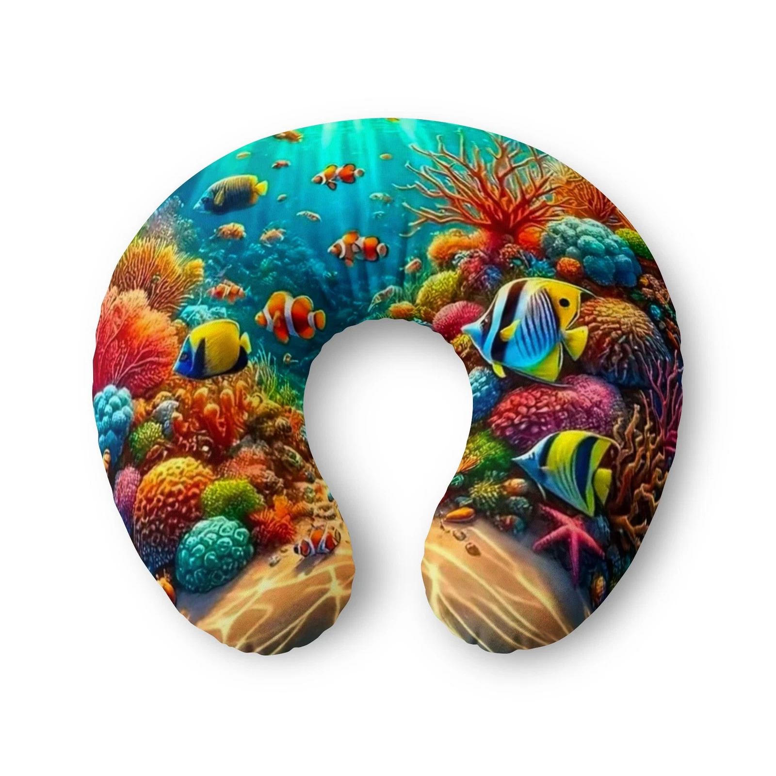 Colorful Coral Reef Nursing Pillow Cover | Underwater Fish Print
Opens in a new window or tab