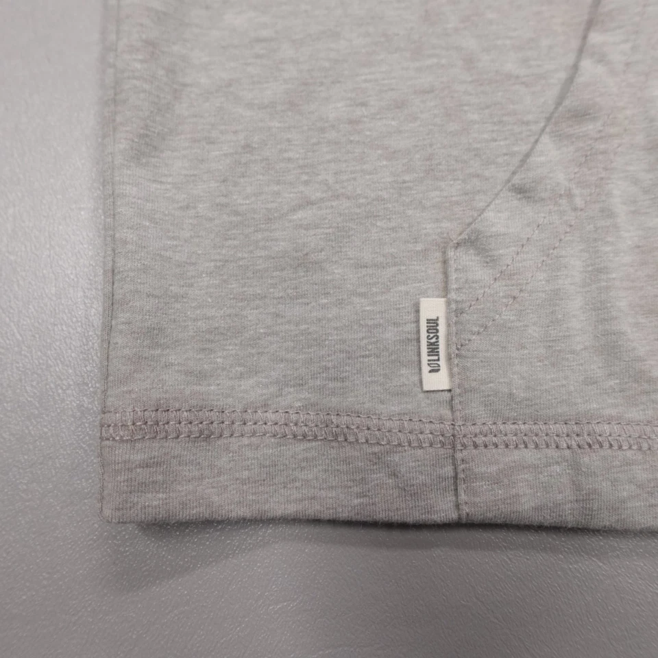 Sudadera con Capucha Linksoul Anza Ligera LS4102 Gris Suave Mezcla de Algodón Orgánico Talla L Foto 4 de 4