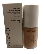 Farmasi Make Up VFX PRO Camera Ready Foundation 1 oz/Natural Beige. FREE SHIP