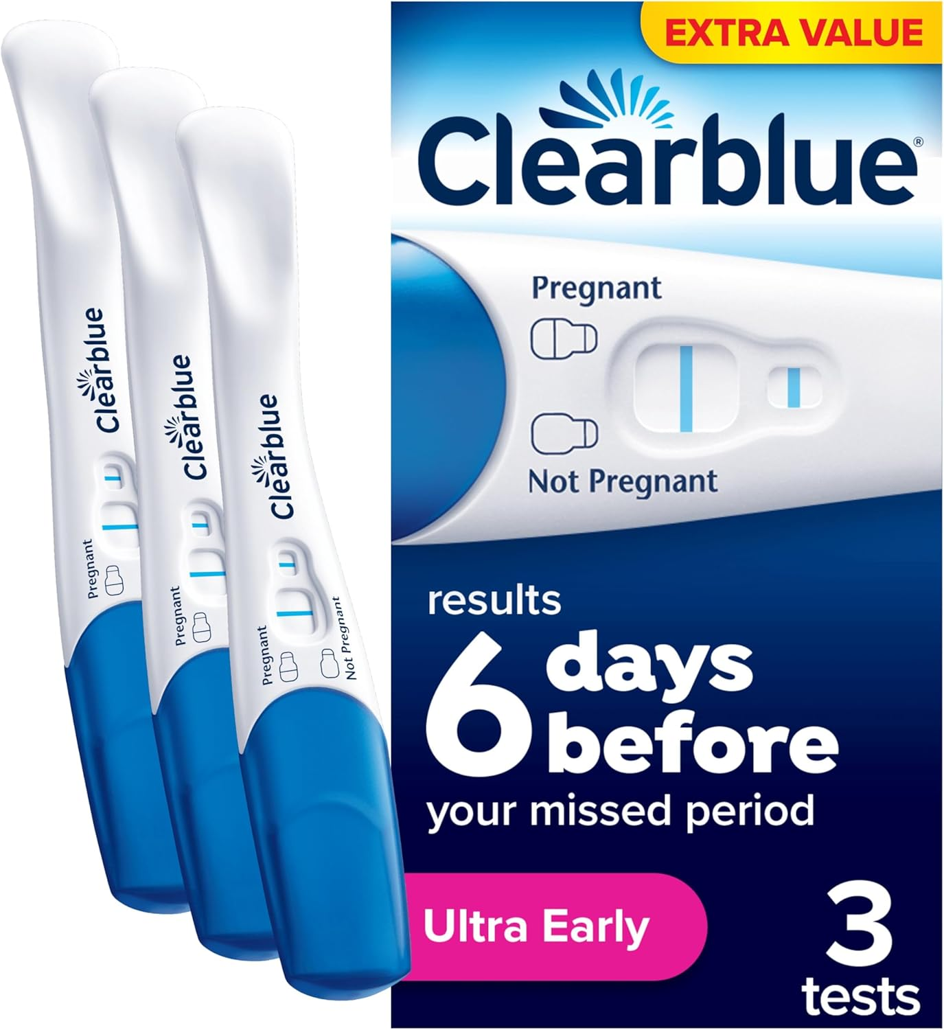 Clearblue Early Detection Pregnancy Tests 99% Accurate Results – 6 Days Early