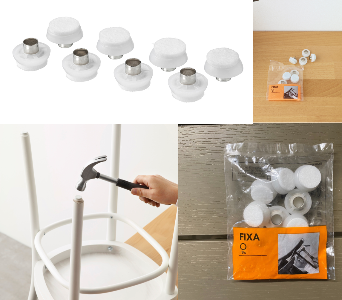 X IKEA Fixa Furniture Floor Protectors With Rivers for sale