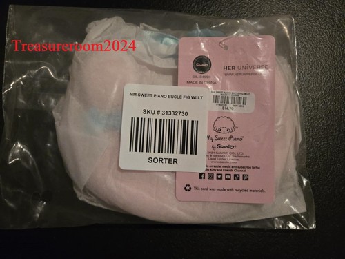 Sanrio My Sweet Piano Fuzzy Cardholder Her Universe NEW! My Melody Friends - Picture 2 of 4