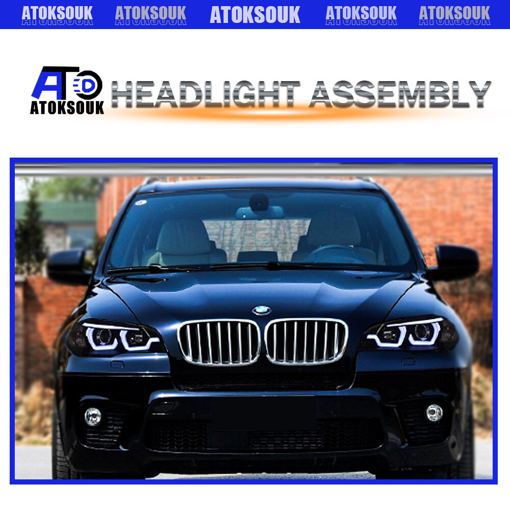 LEDヘッドライトX5 For BMW X5 07-13 LED Headlights LED DRL Dynamic Turn Signal
