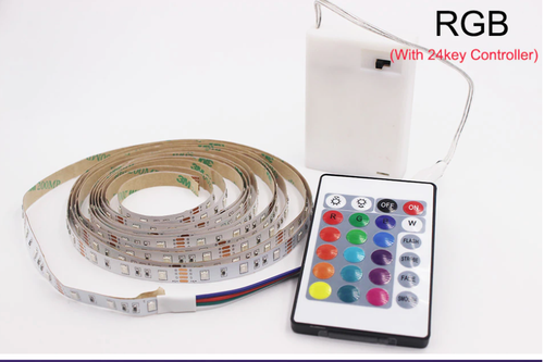 1-5m Battery Operated LED Light Strip Tape Flexible Waterproof White Yelow Multi - Picture 13 of 37