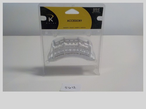 K-line O/O27 Accessory K-418303 White Foot Bridge Wooden Train Layout #5612 - Picture 2 of 3