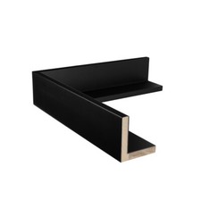 Canvas Floater Frame Moulding Wood 18Ft Bundle - Contemporary Matte Black