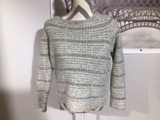 Ann Taylor Loft Gray Long Sleeve Scoopneck Pullover Sweater M