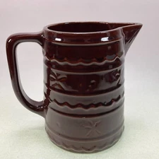 Marcrest Oven-Proof Daisy Dot Stoneware Pitcher 6" Tall