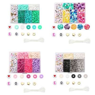 Armbandherstellung Perlen Kit Bunt Gemischt Polymer Ton Perlen Zum Selbermachen Schmuck Set