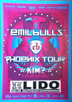 EMIL BULLS 2009 BERLIN - orig. Concert Poster -Konzert Plakat - DIN A1