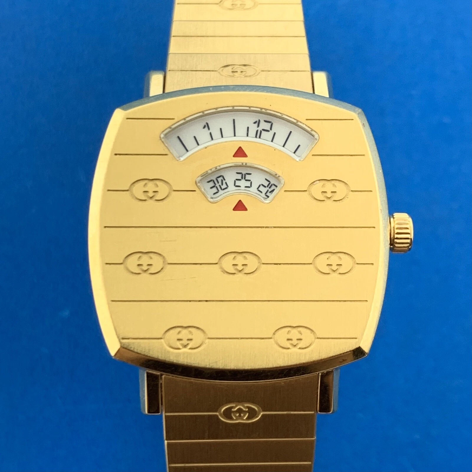 Orologio donna Gucci quadrante oro giallo PVD acciaio inox YA157502 con scatola