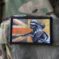 British Redcoat Morale Patch Zulu Tactical Military Army Badge Hook Flag British Redcoat Morale Patch Zulu Tactical Military Army Badge Hook Flag