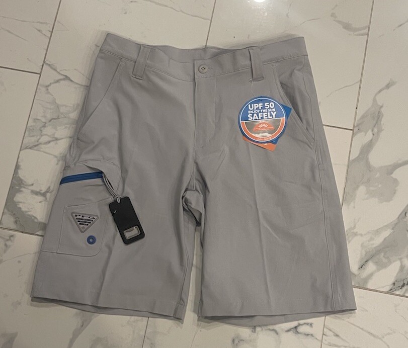 Шорты для рыбалки NWT Columbia Terminal Tackle серые мужские 30 10 дюймов Omni Shield Fishing 6790₽