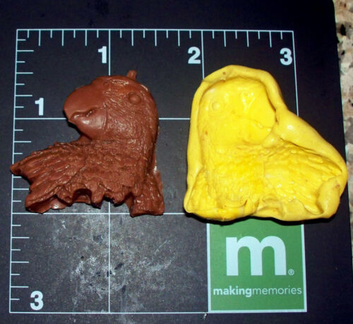 Parrot bird -Flexible Push Silicone Mold-Candy Cookie Crafts Cupcake topper Clay - Picture 2 of 2