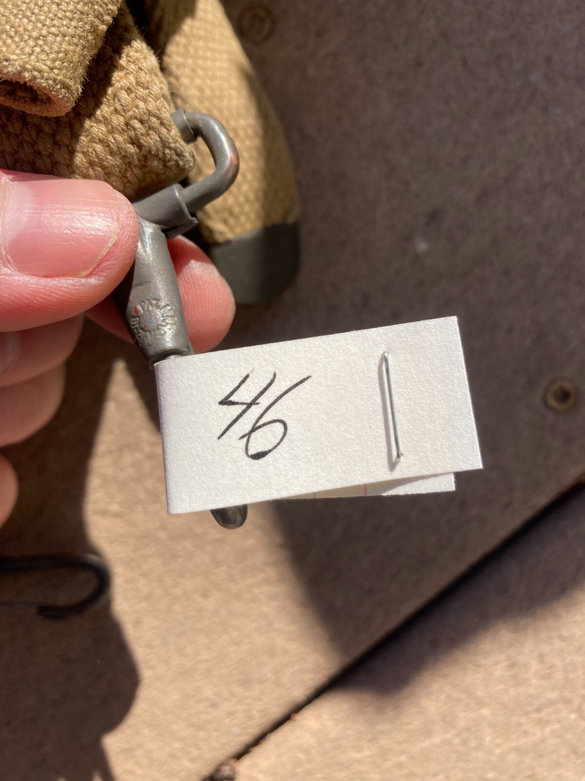 WWI US Army M1910 Haversack Backpack Field Gear Unit Marked 64th Field Artillery