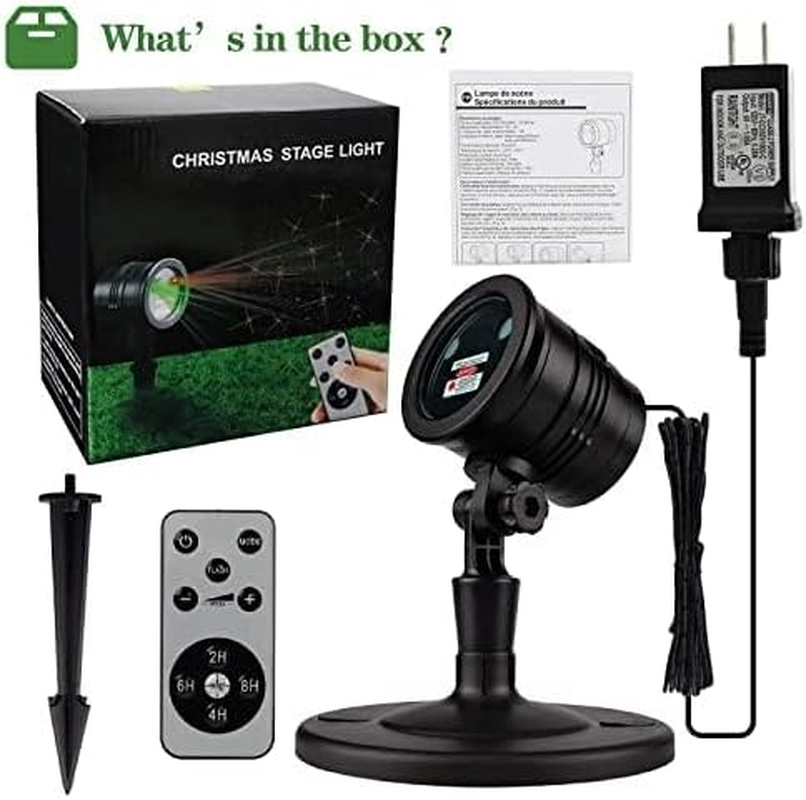 Outdoor Laser Light, Christmas Projector Lights, Laser Star Light with